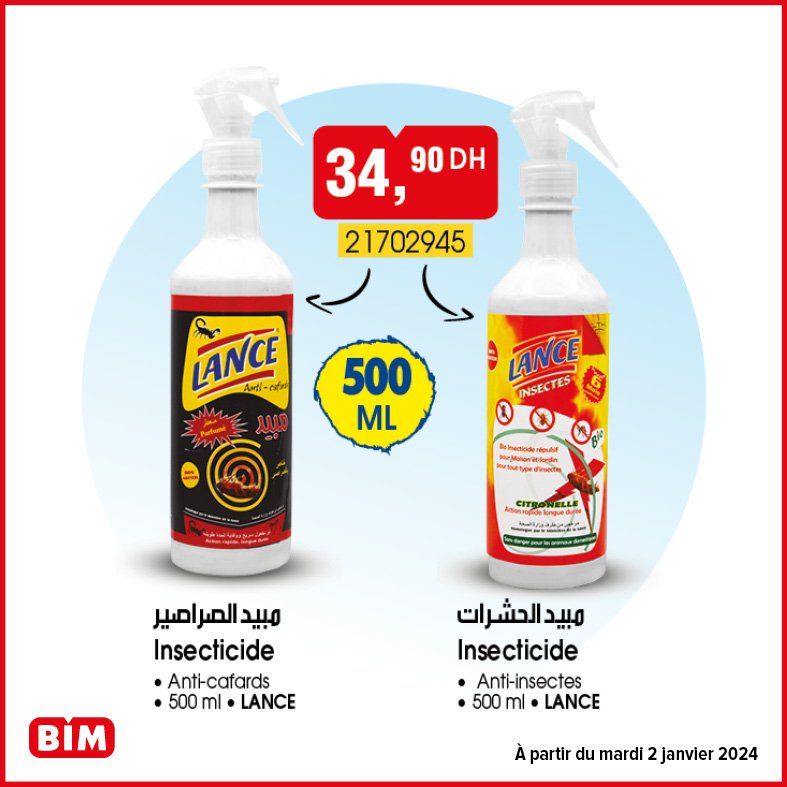 Promotion bim mardi 2 janvier 2024