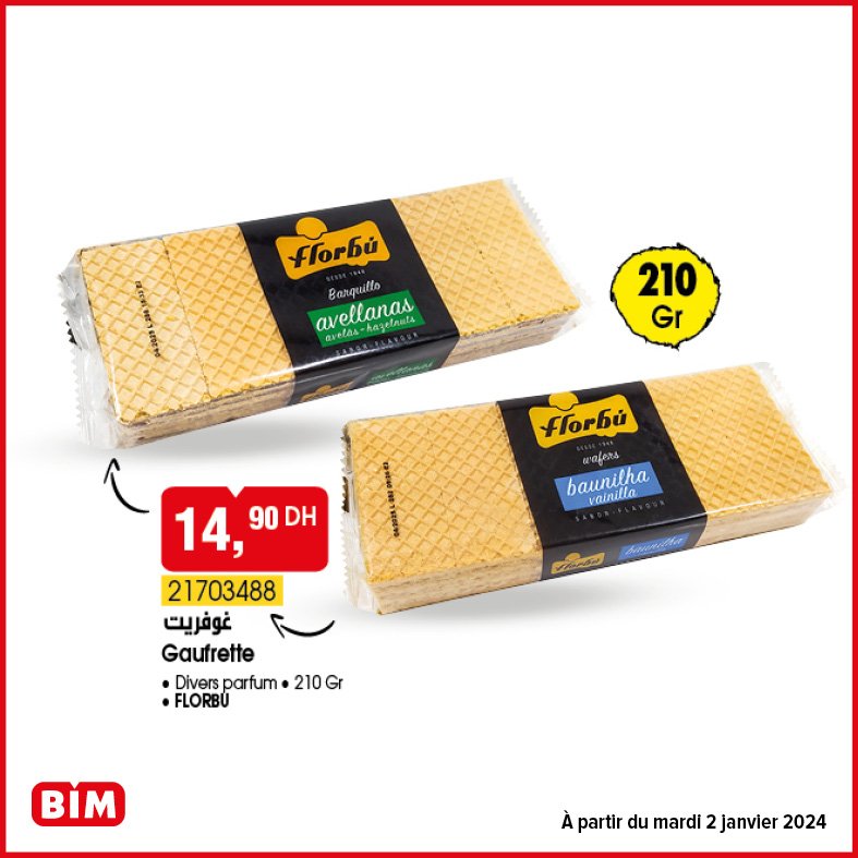 Promotion bim mardi 2 janvier 2024