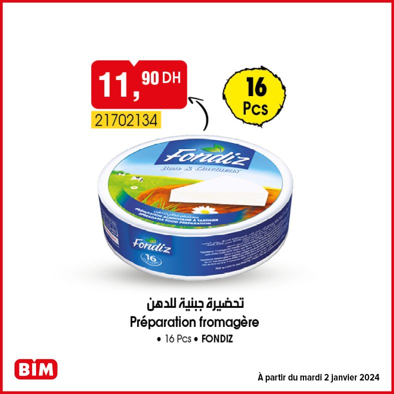 Promotion bim mardi 2 janvier 2024