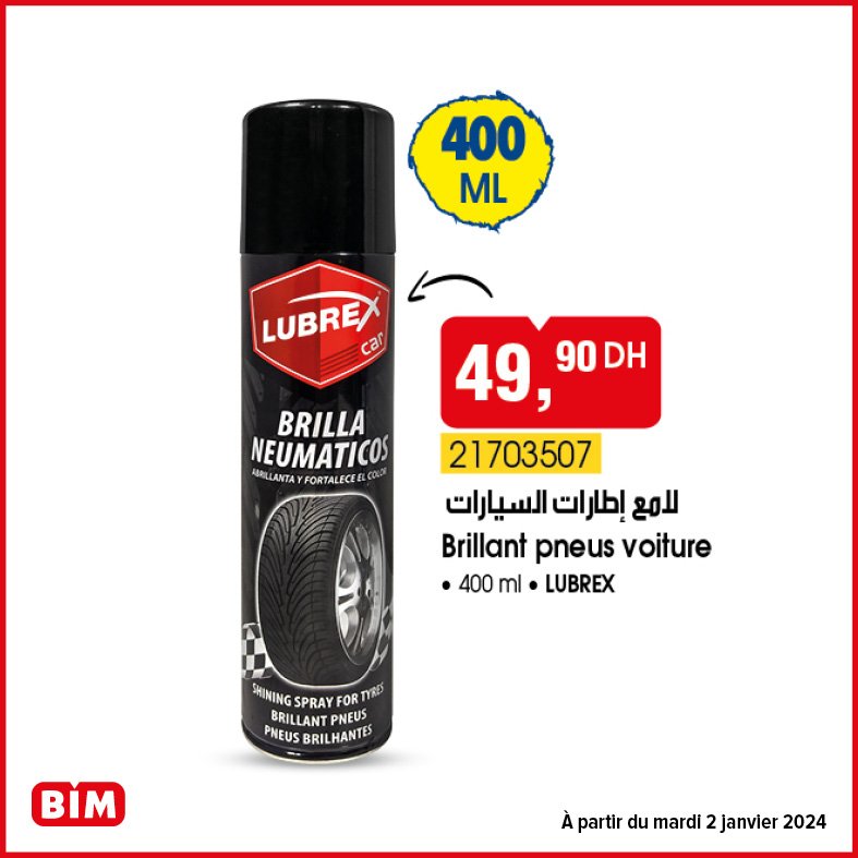 Promotion bim mardi 2 janvier 2024