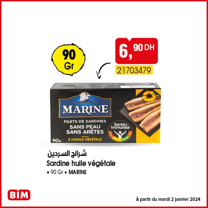 Promotion bim mardi 2 janvier 2024