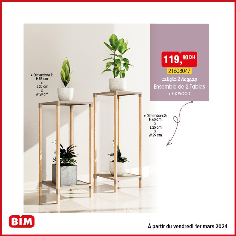 Promotiob bim vendredi 1 mars 2024 divers rangement