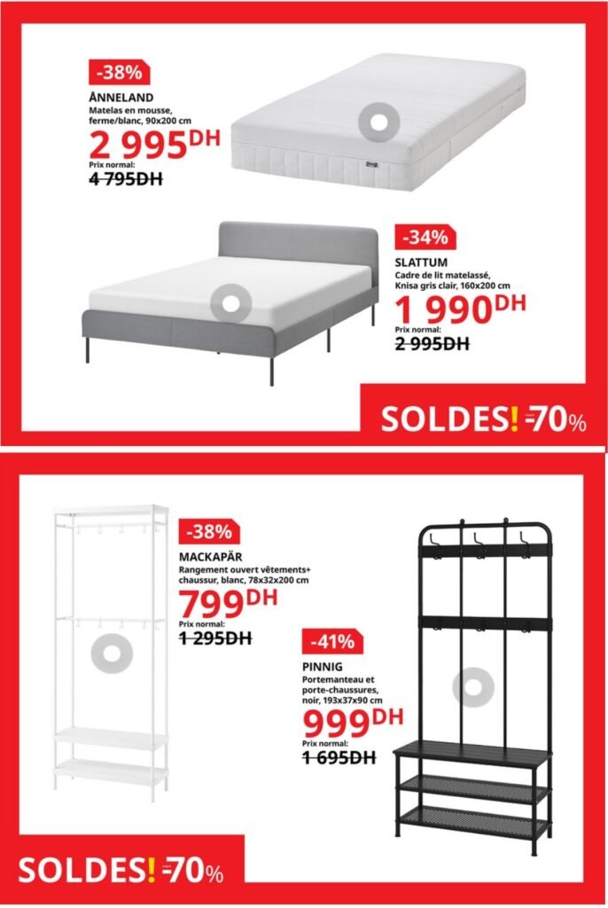 Catalogue Ikea maroc -70% jusqu'au 3 septembre 2024 solutions et accessoires d'ameublement