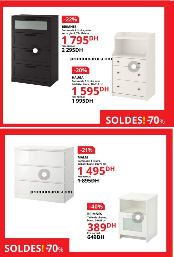 Catalogue Ikea maroc -70% jusqu'au 3 septembre 2024 solutions et accessoires d'ameublement