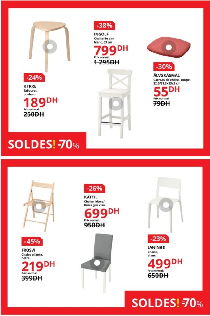 Catalogue Ikea maroc -70% jusqu'au 3 septembre 2024 solutions et accessoires d'ameublement