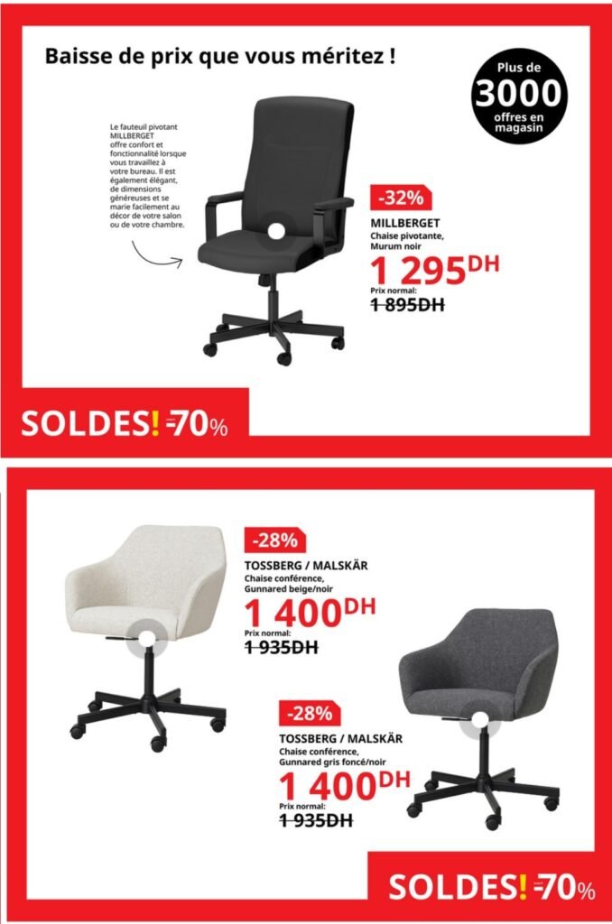 Catalogue Ikea maroc -70% jusqu'au 3 septembre 2024 solutions et accessoires d'ameublement