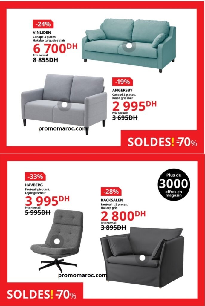 Catalogue Ikea maroc -70% jusqu'au 3 septembre 2024 solutions et accessoires d'ameublement