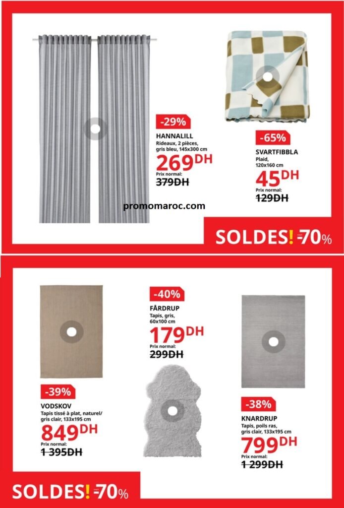 Catalogue Ikea maroc -70% jusqu'au 3 septembre 2024 solutions et accessoires d'ameublement