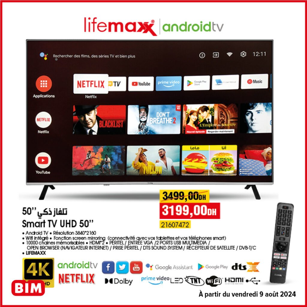 Catalogue bim maroc 9 Aout 2024 Smart TV lifemaxx