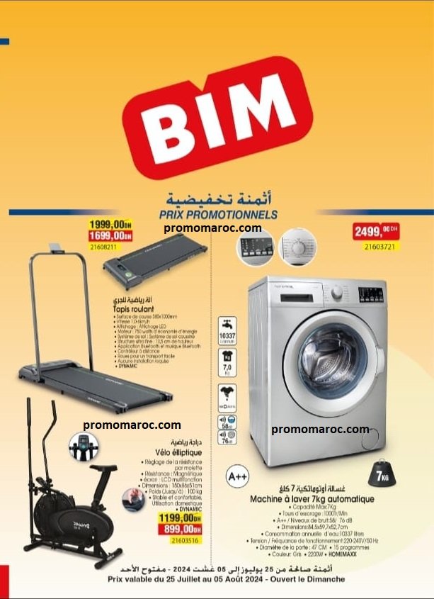Catalogue bim du 1 au 5 aout 2024