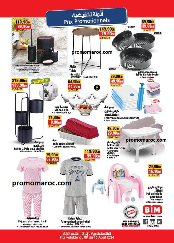 Catalogue bim du 9 au 13 aout 2024