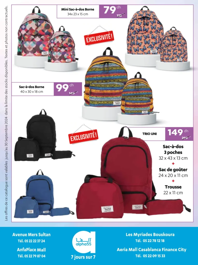Catalogue Alpha55 rentree scolaire 2024‏‏