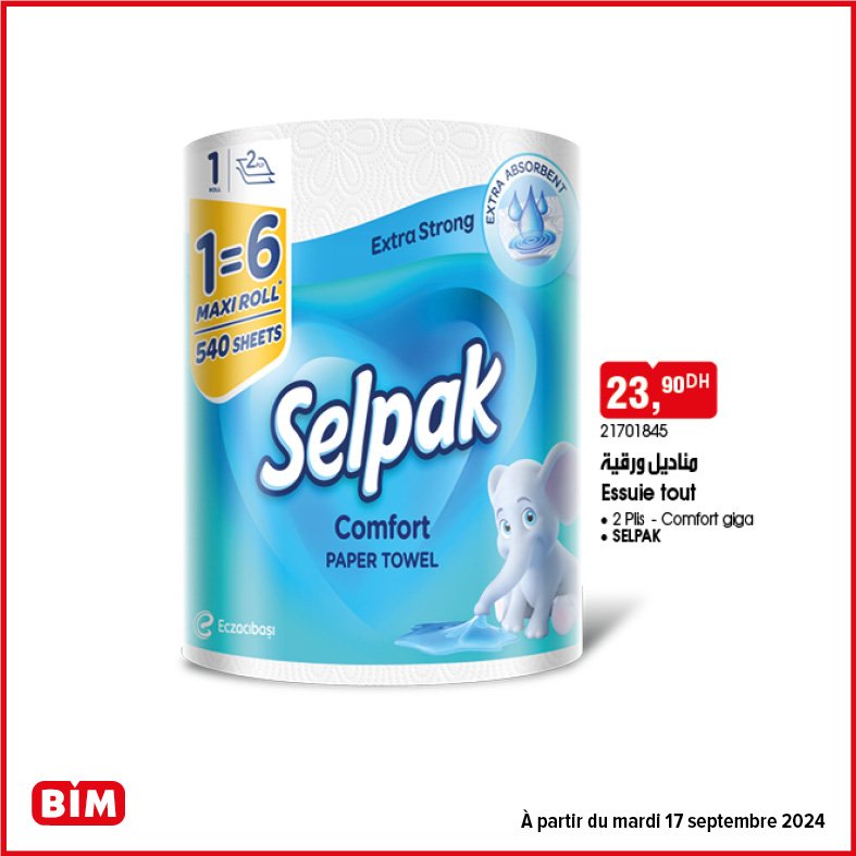 Promotion Bim mardi 17 septembre 2024