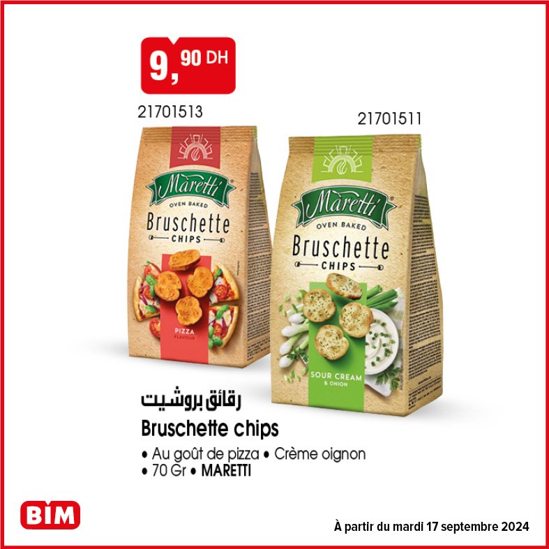 Promotion Bim mardi 17 septembre 2024