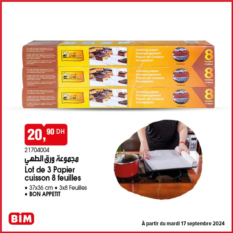 Promotion Bim mardi 17 septembre 2024