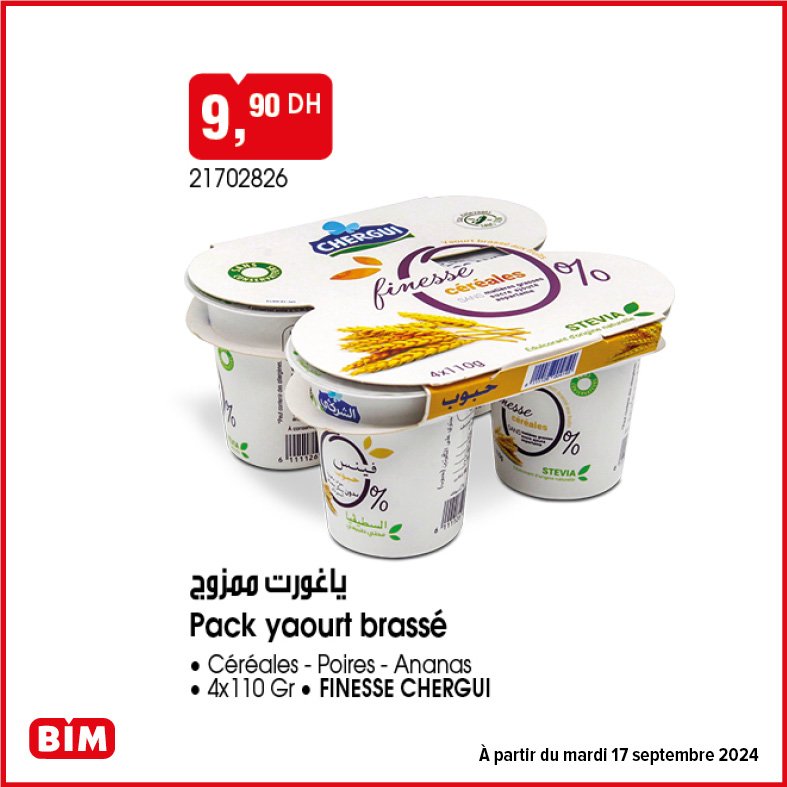 Promotion Bim mardi 17 septembre 2024