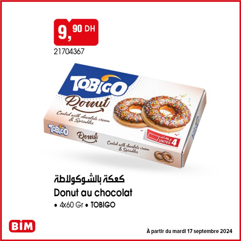 Promotion Bim mardi 17 septembre 2024