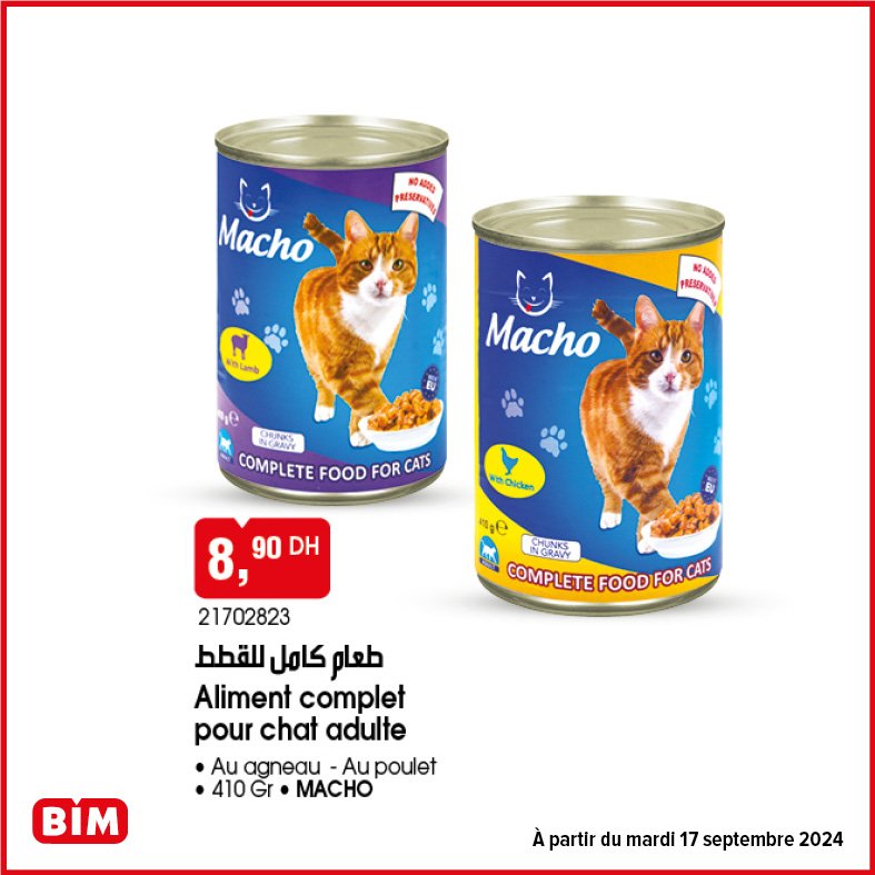 Promotion Bim mardi 17 septembre 2024