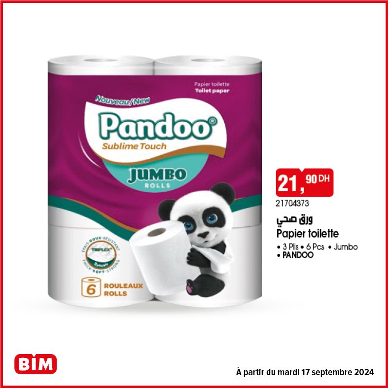 Promotion Bim mardi 17 septembre 2024