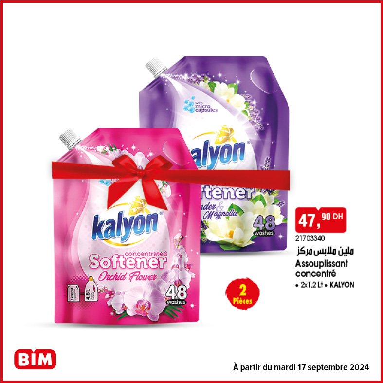 Promotion Bim mardi 17 septembre 2024