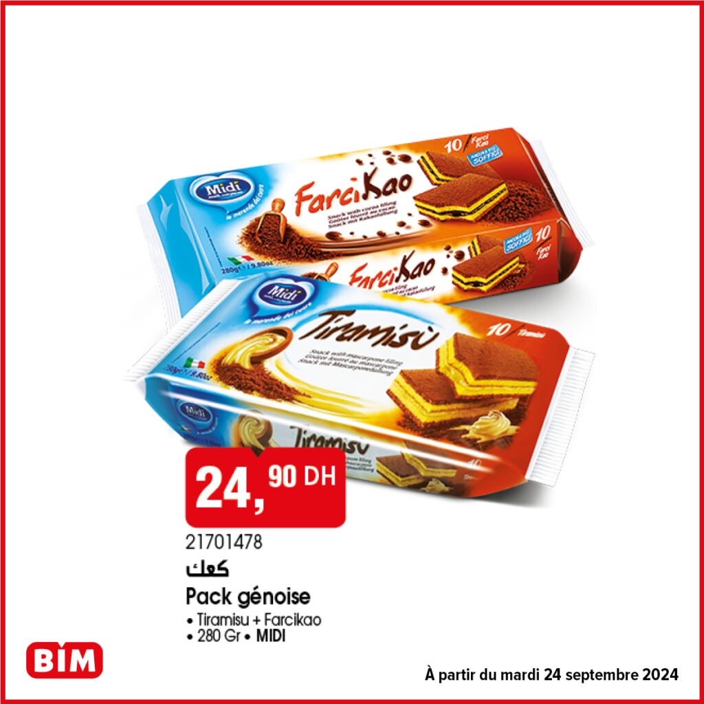 Promotion Bim mardi 24 septembre 2024