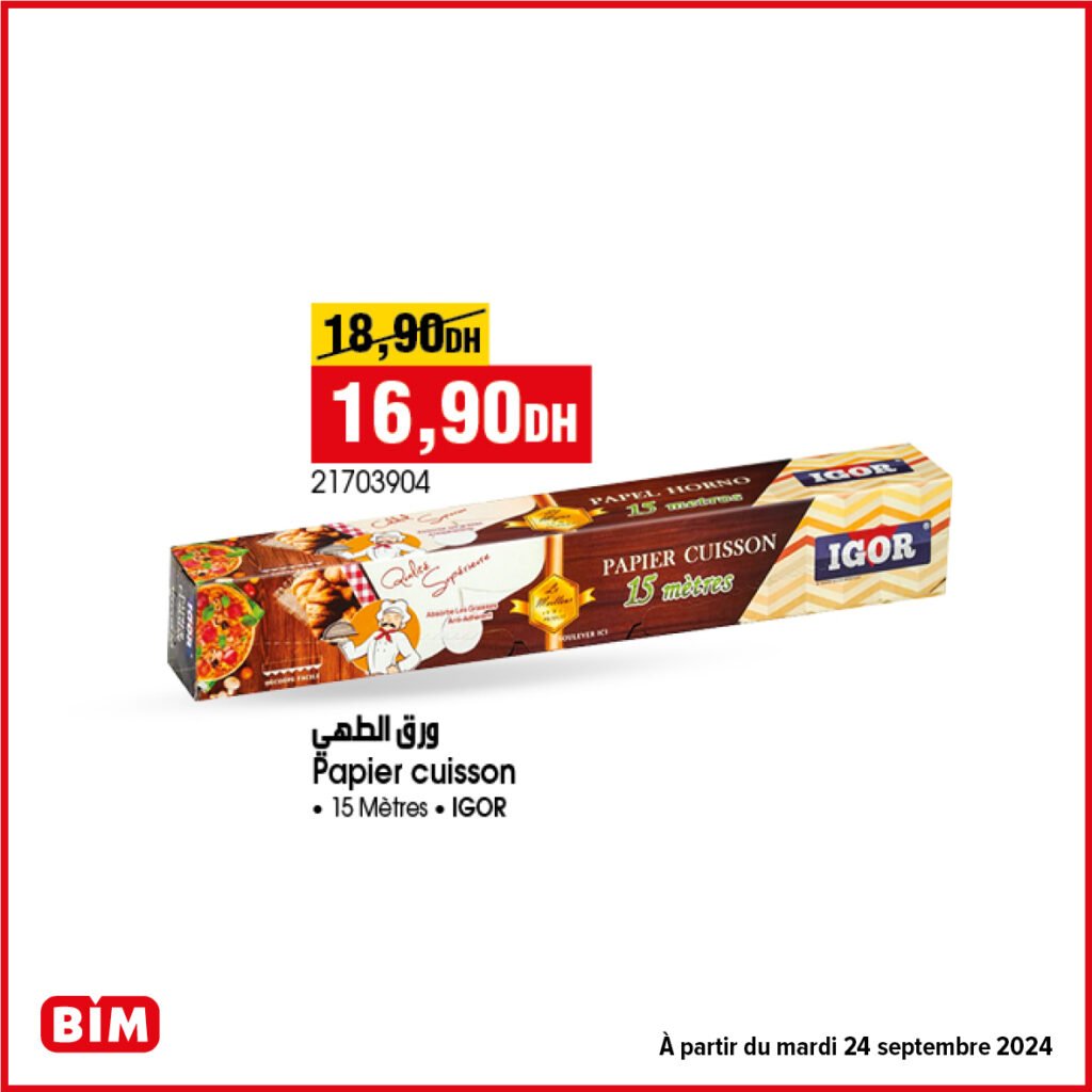 Promotion Bim mardi 24 septembre 2024