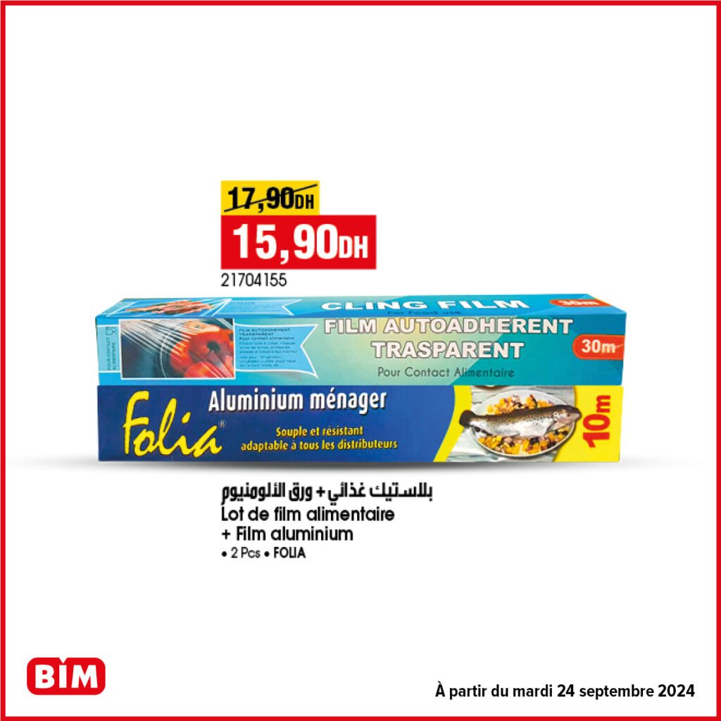 Promotion Bim mardi 24 septembre 2024