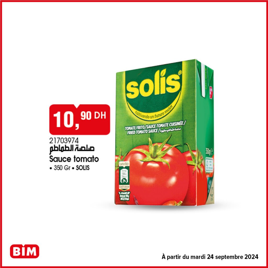 Promotion Bim mardi 24 septembre 2024