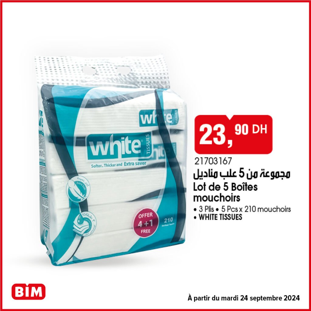 Promotion Bim mardi 24 septembre 2024