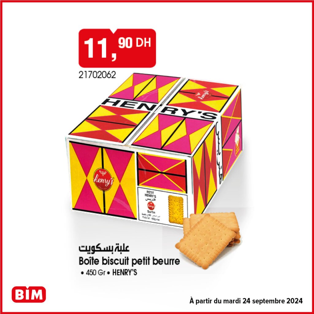 Promotion Bim mardi 24 septembre 2024