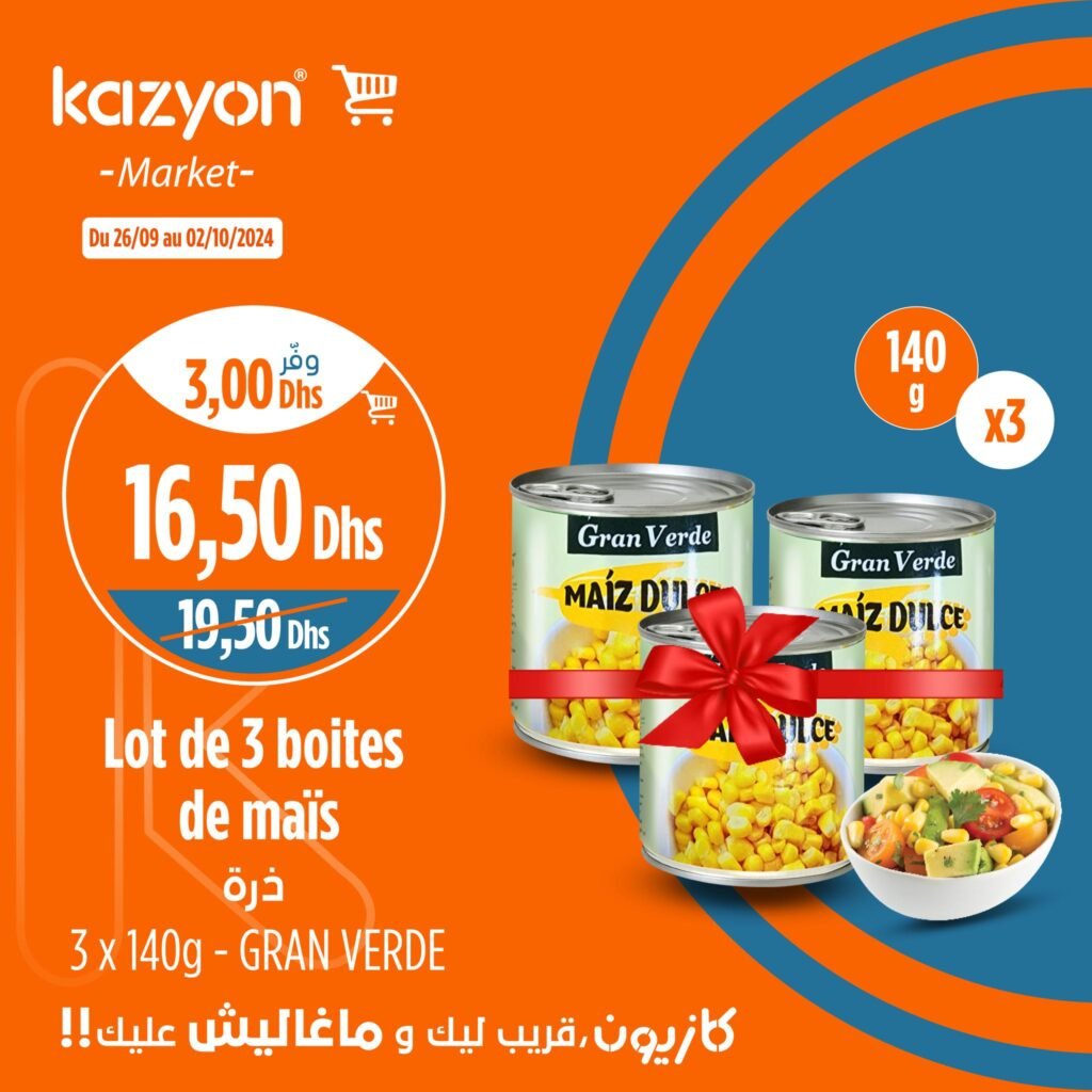Promotion Kazyon jusqu'au 02 octobre 2024