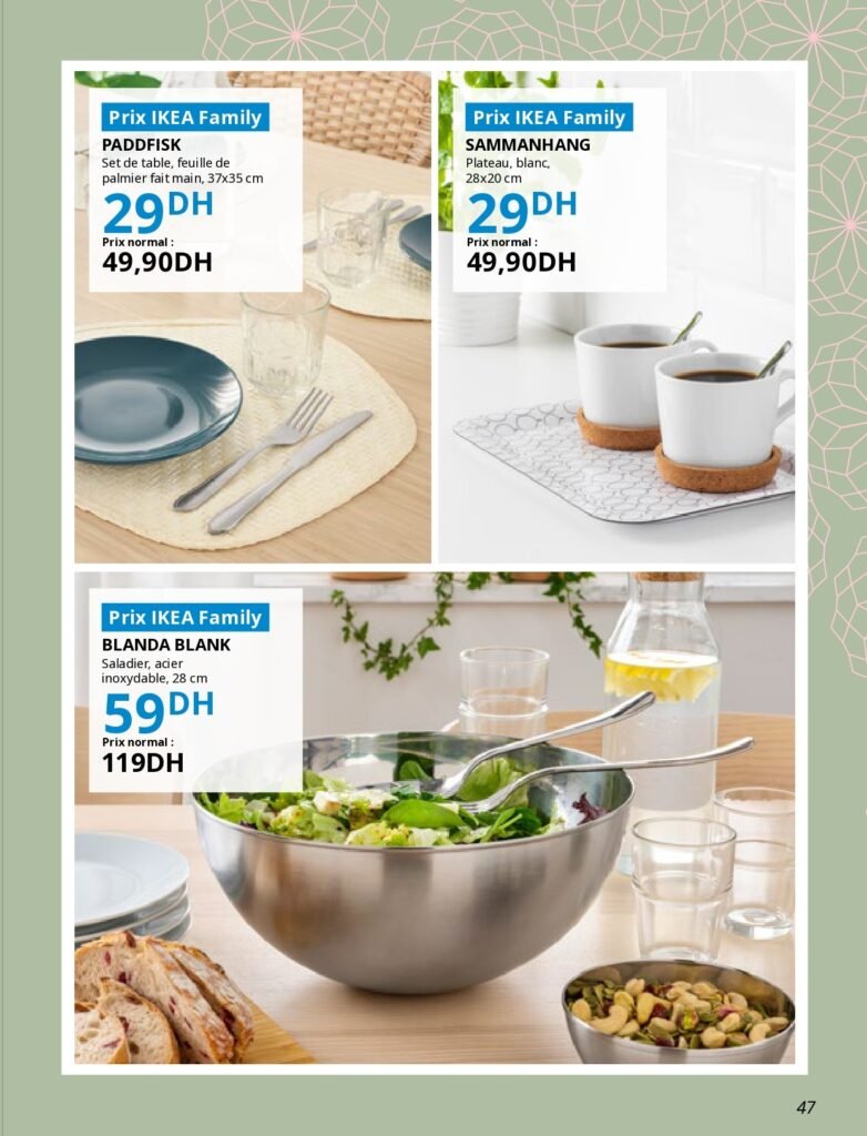 Catalogue ikea jusqu’au 26 mars 2025 offres ramadan
