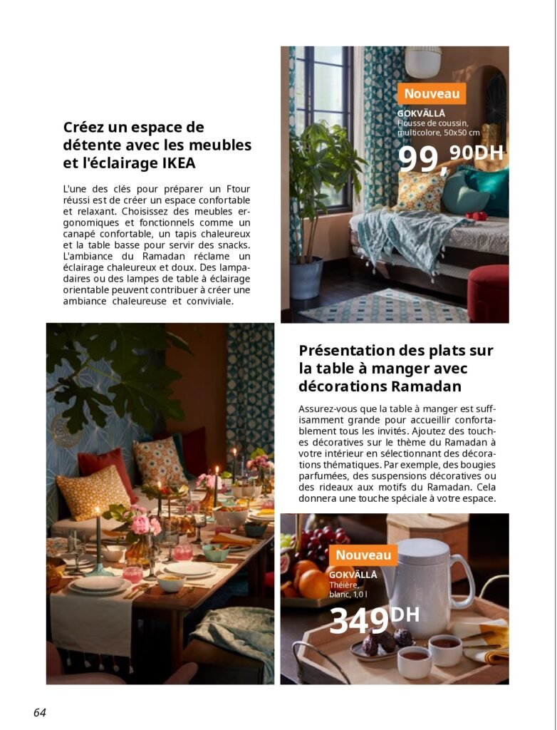 Catalogue ikea jusqu’au 26 mars 2025 offres ramadan