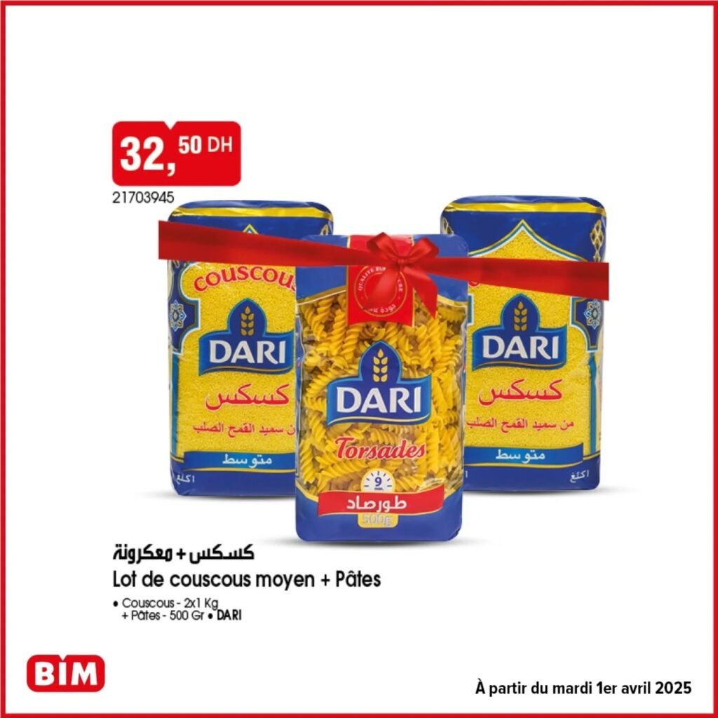 Promotions Bim mardi 1 Avril 2025