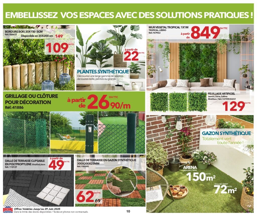Catalogue Bricoma jusqu’au 29 juin 2025 offres ete