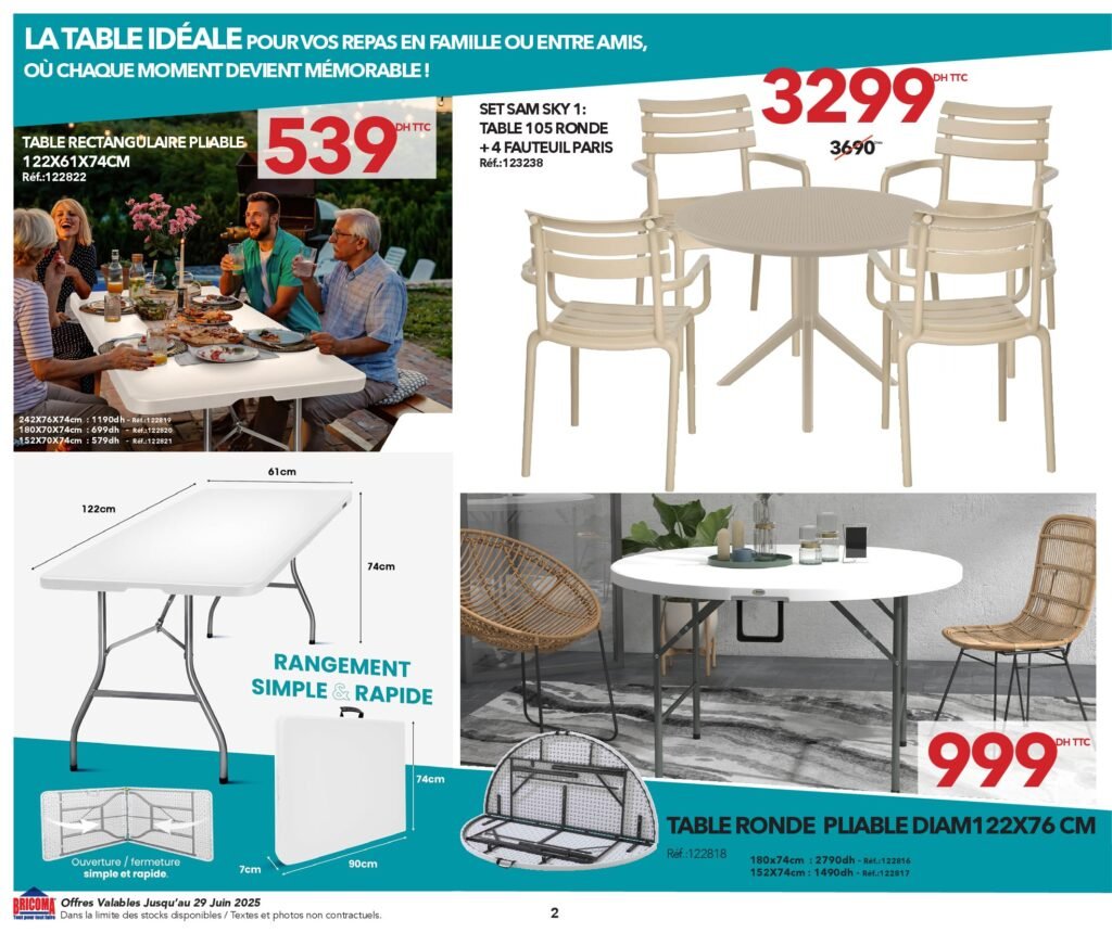 Catalogue Bricoma jusqu’au 29 juin 2025 offres ete