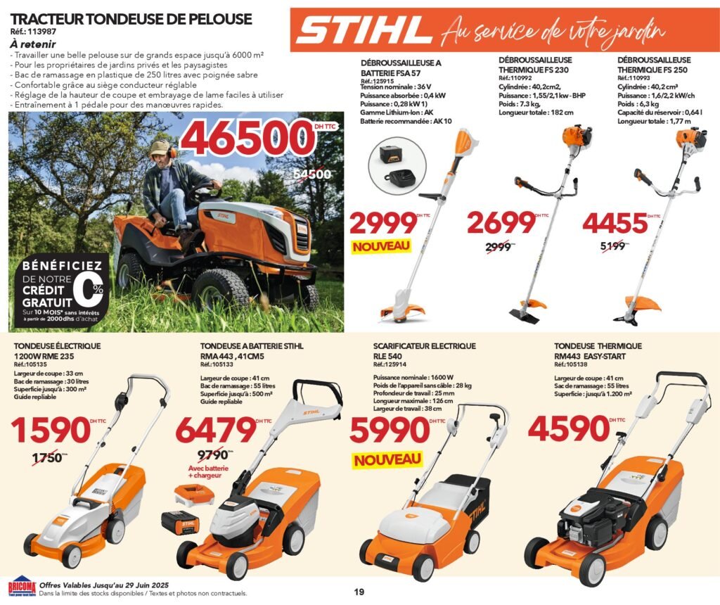 Catalogue Bricoma jusqu’au 29 juin 2025 offres ete