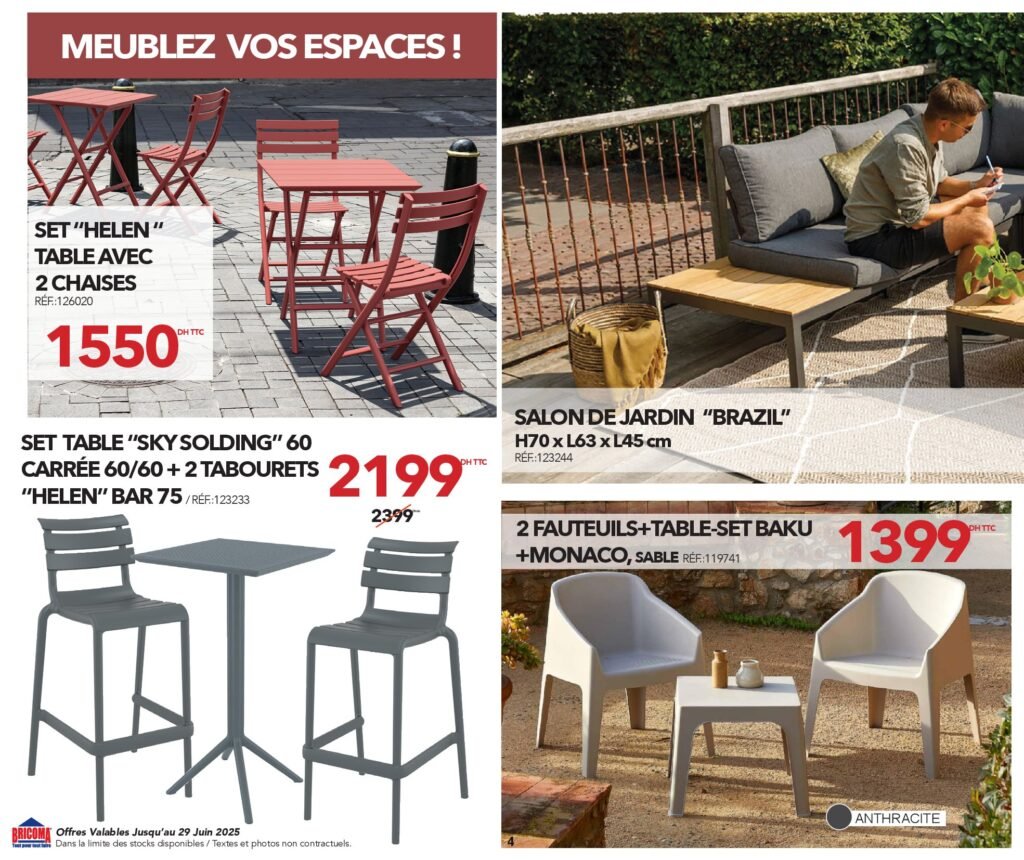 Catalogue Bricoma jusqu’au 29 juin 2025 offres ete