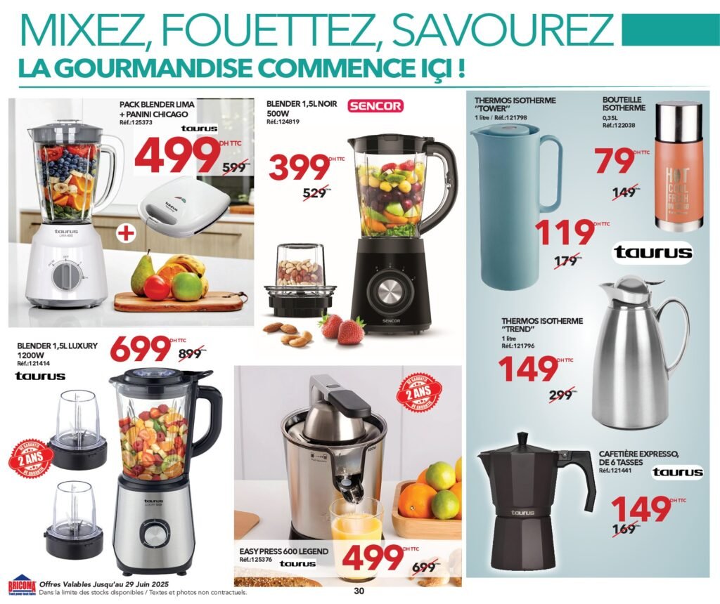 Catalogue Bricoma jusqu’au 29 juin 2025 offres ete