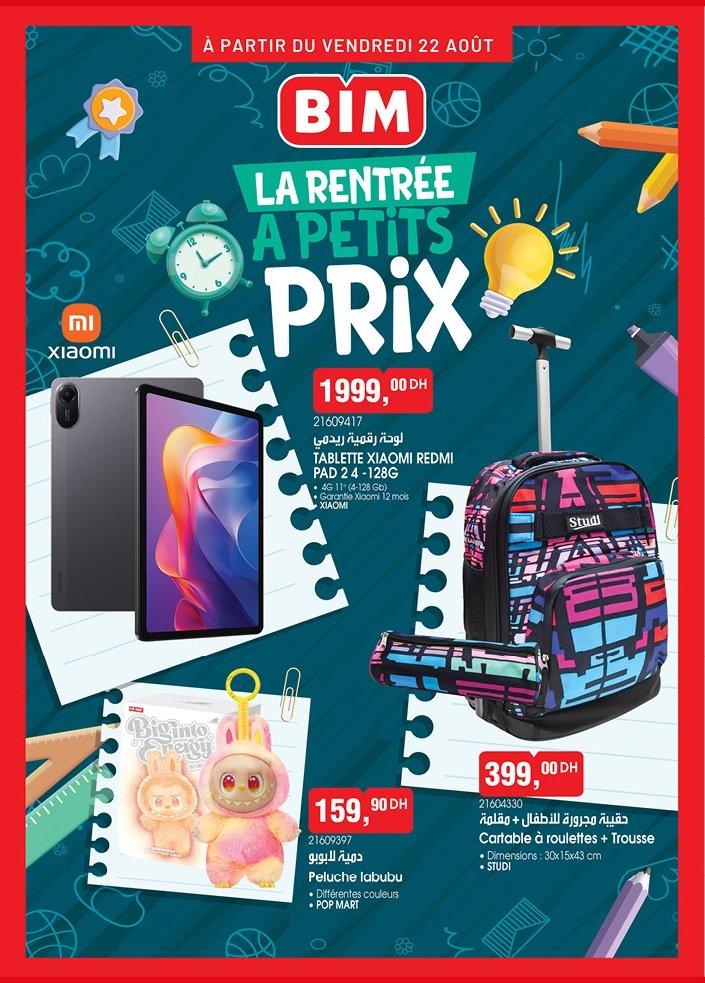 Promotion bim vendredi 22 Août 2025