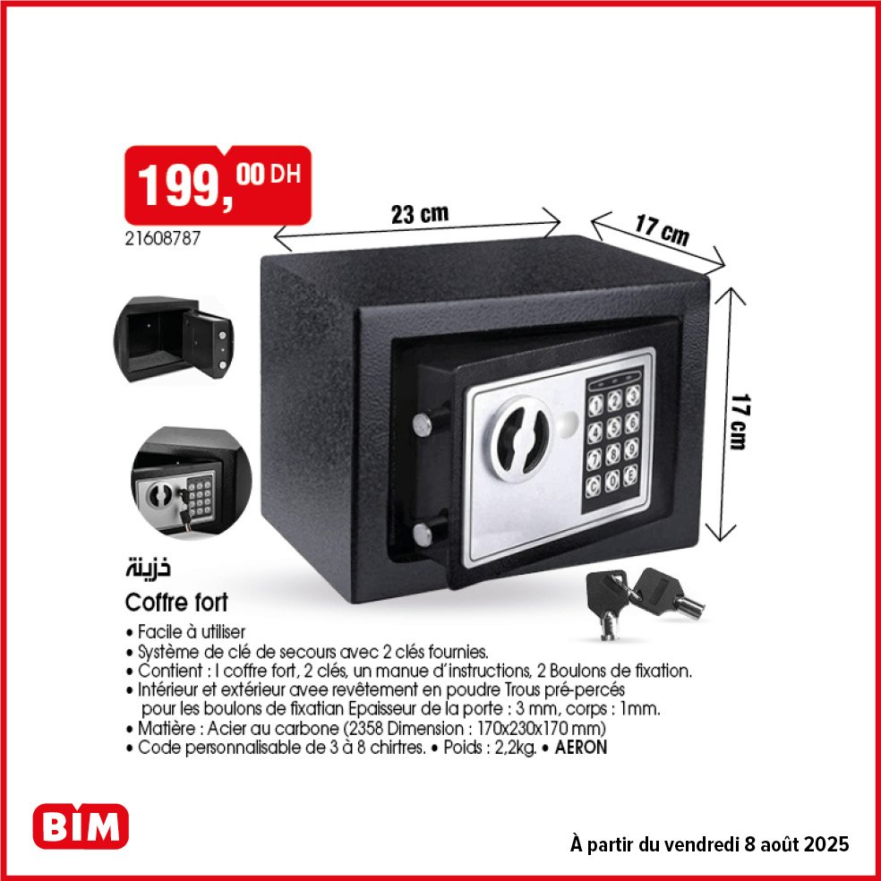 Promotions bim vendredi 8 Aout 2025