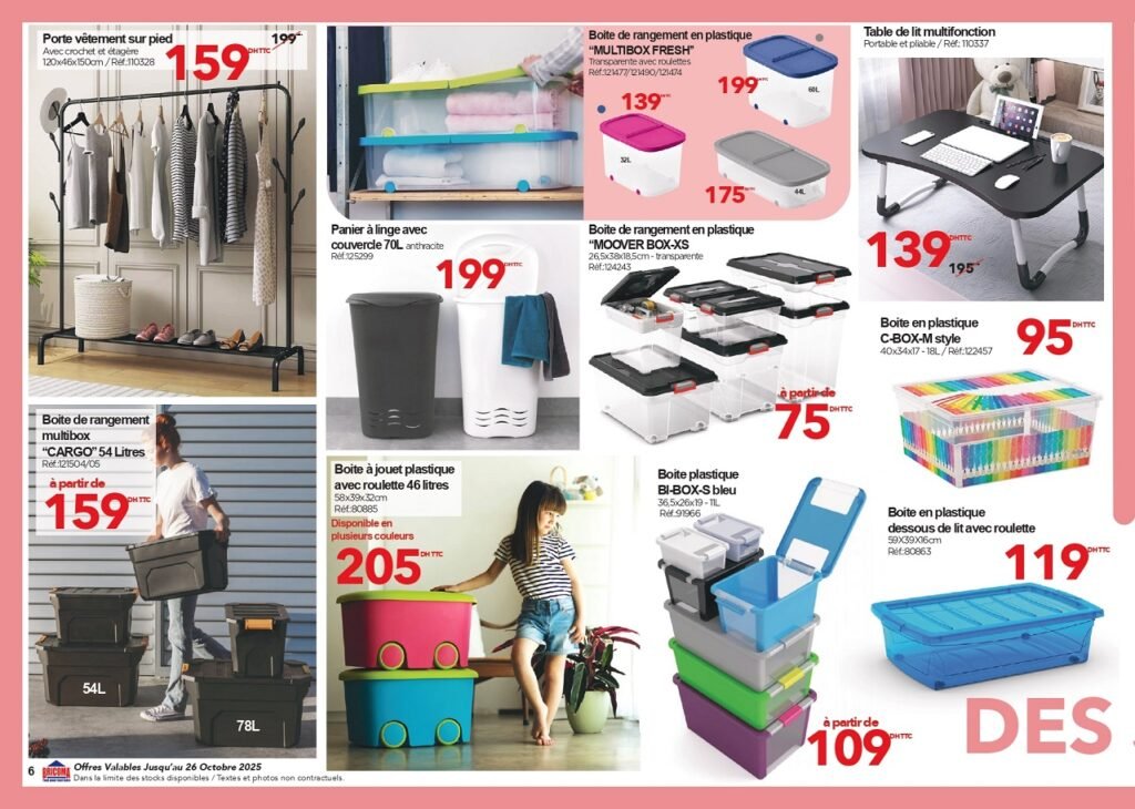 Catalogue Bricoma jusqu’au 26 Octobre 2025 rangement et decoration
