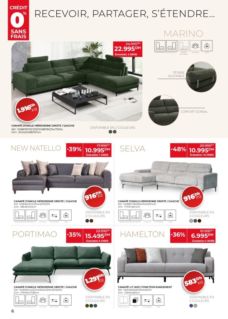 Catalogue kitea SOFA jusqu'au 30 Octobre 2025