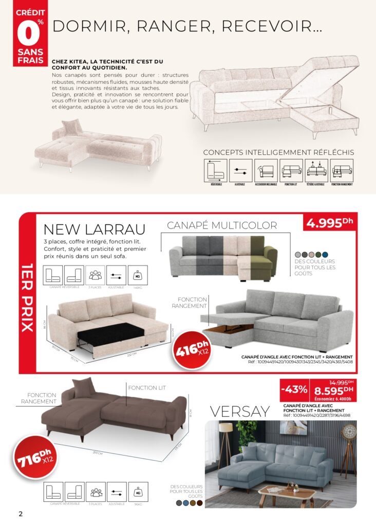 Catalogue kitea SOFA jusqu'au 30 Octobre 2025