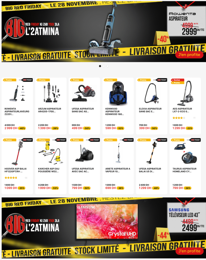 Promo Electroplanet RED Friday 28 Novembre 2025