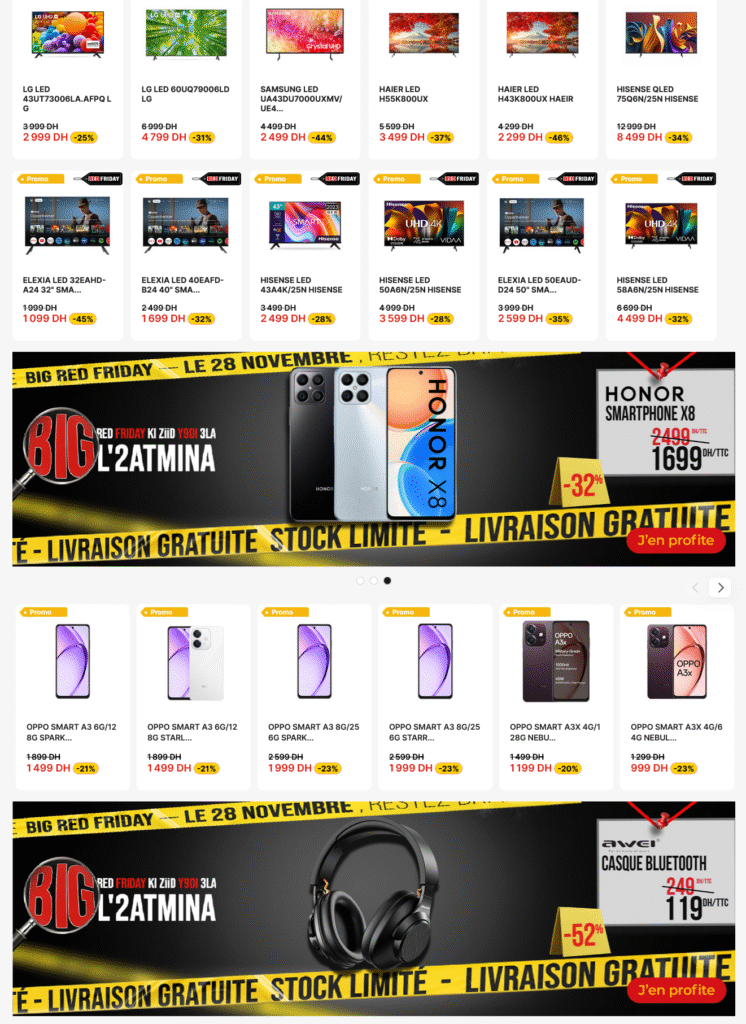 Promo Electroplanet RED Friday 28 Novembre 2025