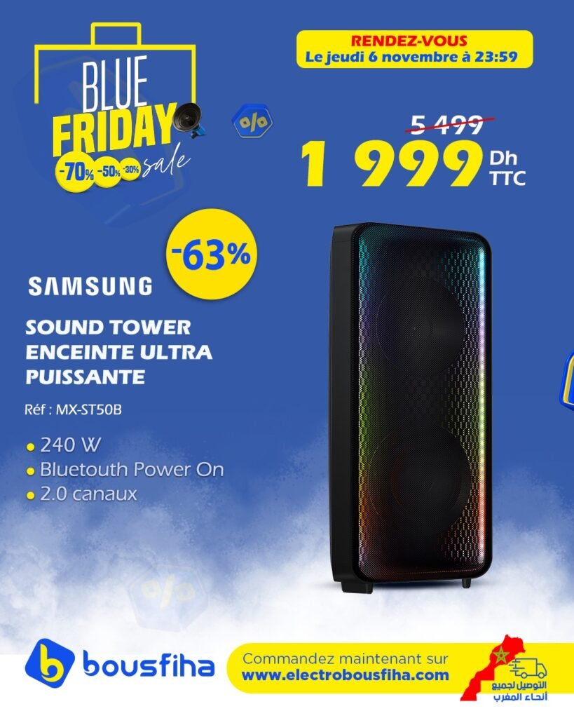 Promotion Electro bousfiha blue friday 7 novembre 2024