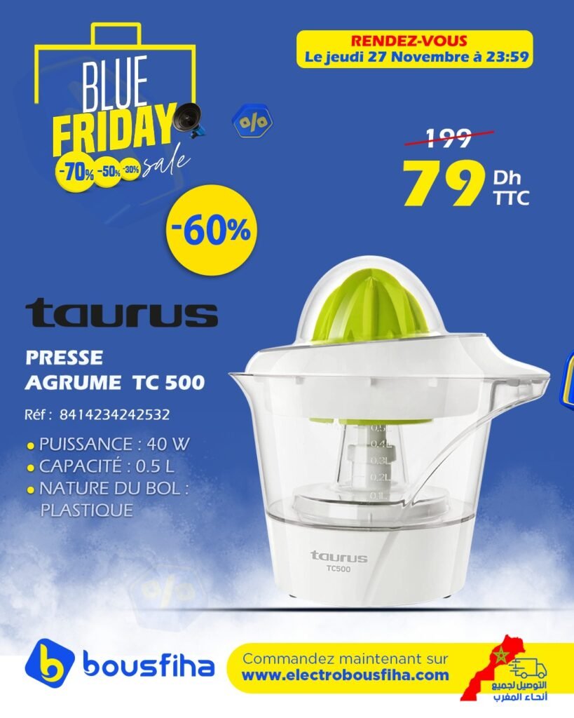 Soldes Electro bousfiha blue friday 14 novembre 2024