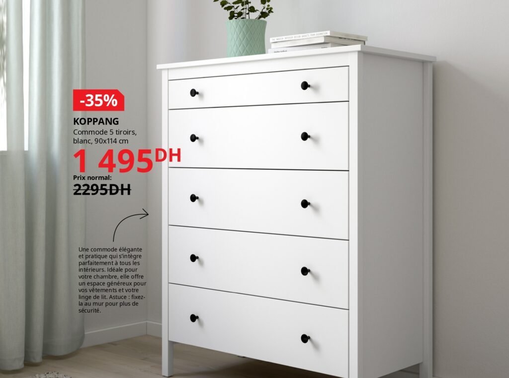 Soldes Ikea maroc -70% jusqu’au 5 janvier 2026