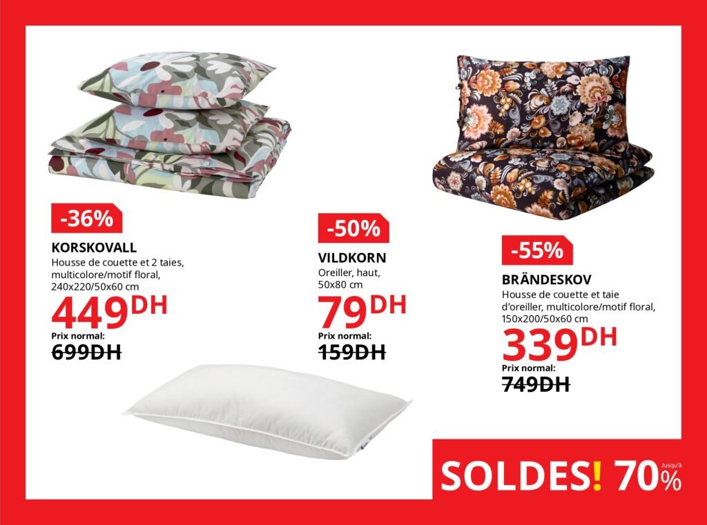 Soldes Ikea maroc -70% jusqu’au 5 janvier 2026